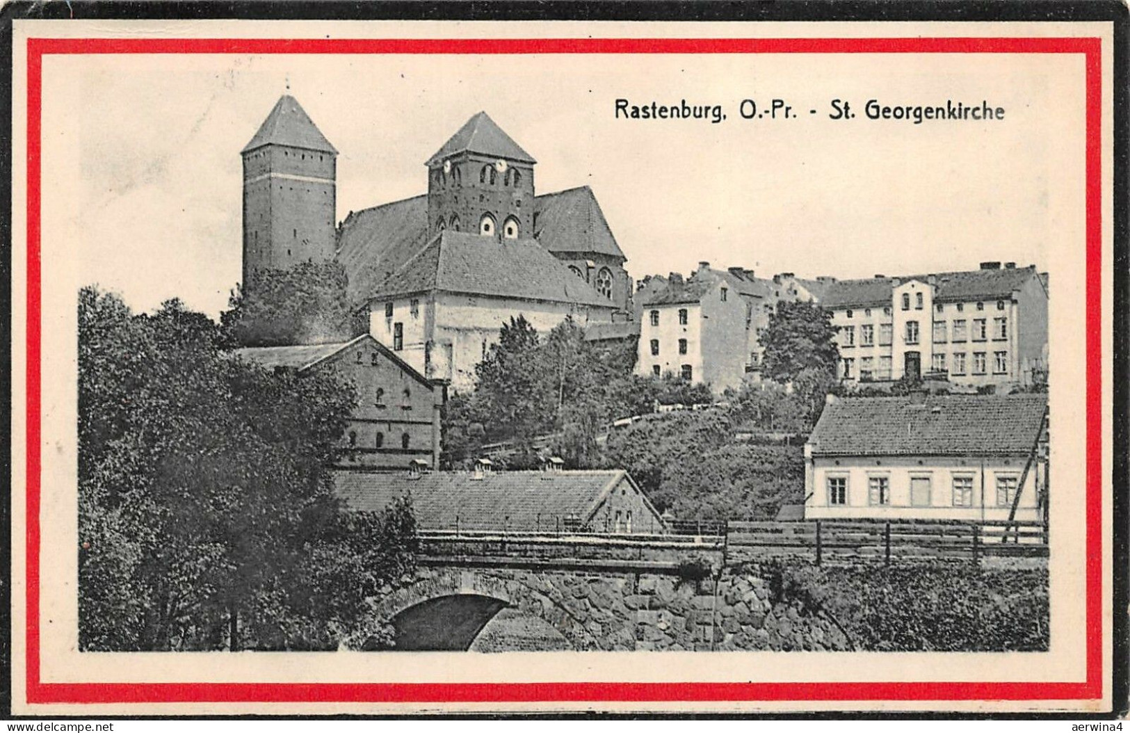 Saint Georgenkirche in Rastenburg Ostpreußen Postkarte AK 1915
