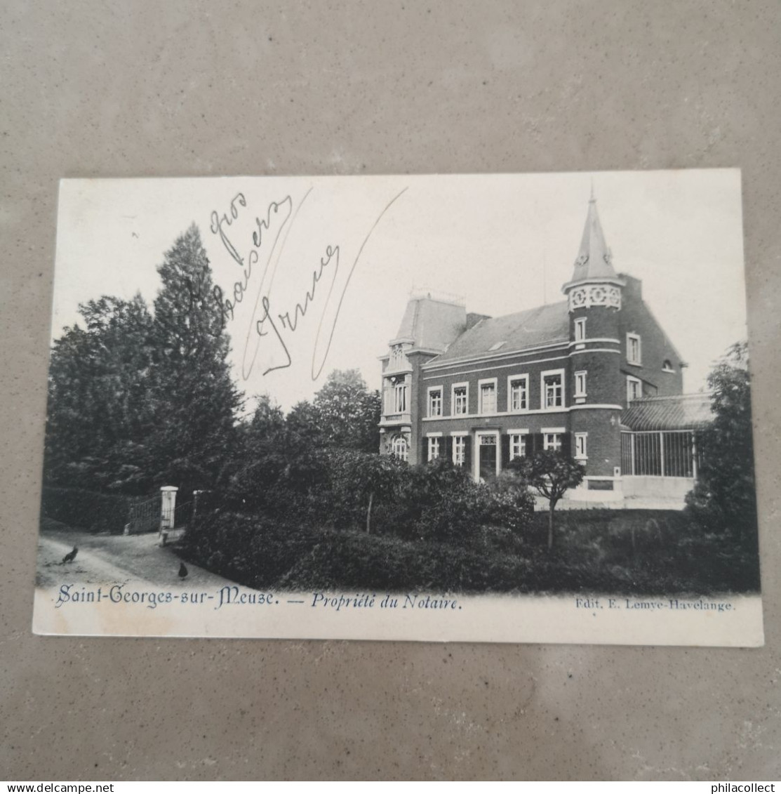 Saint Georges sur Meuse // Propriete du Notaire 1907 Vlekken