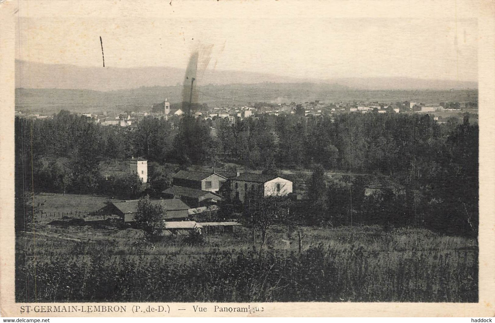 SAINT GERMAIN LEMBRON : VUE PANORAMIQUE