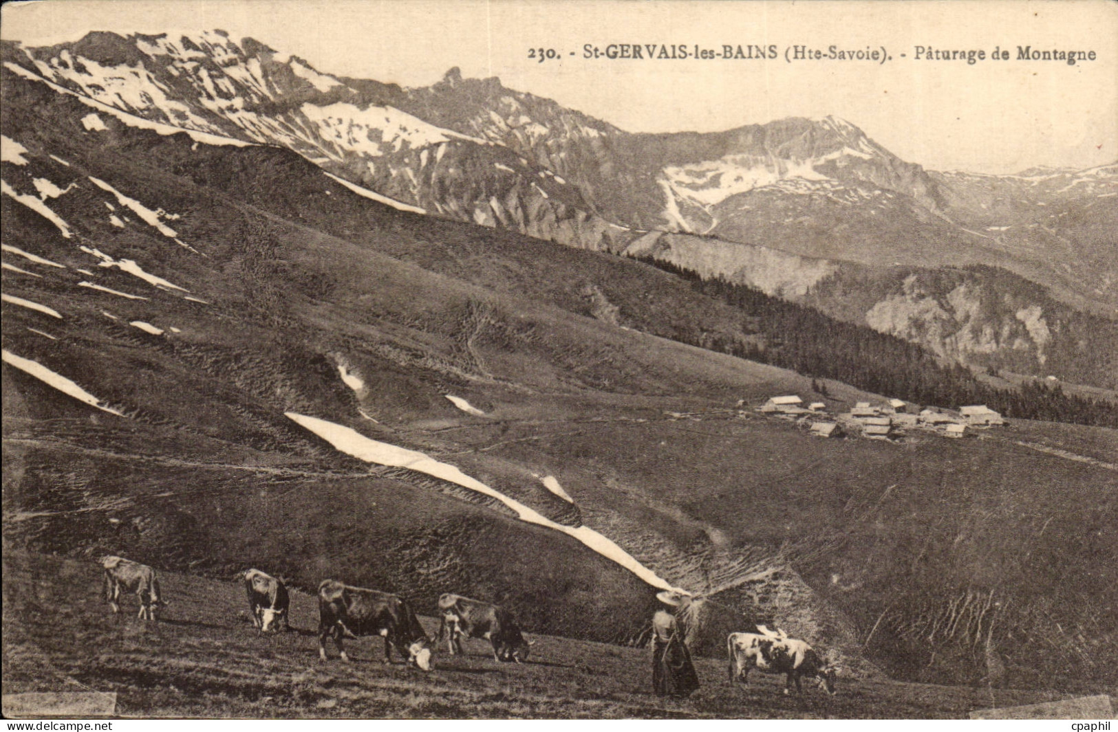 Saint Gervais les Bains CPA Paturage de montagne