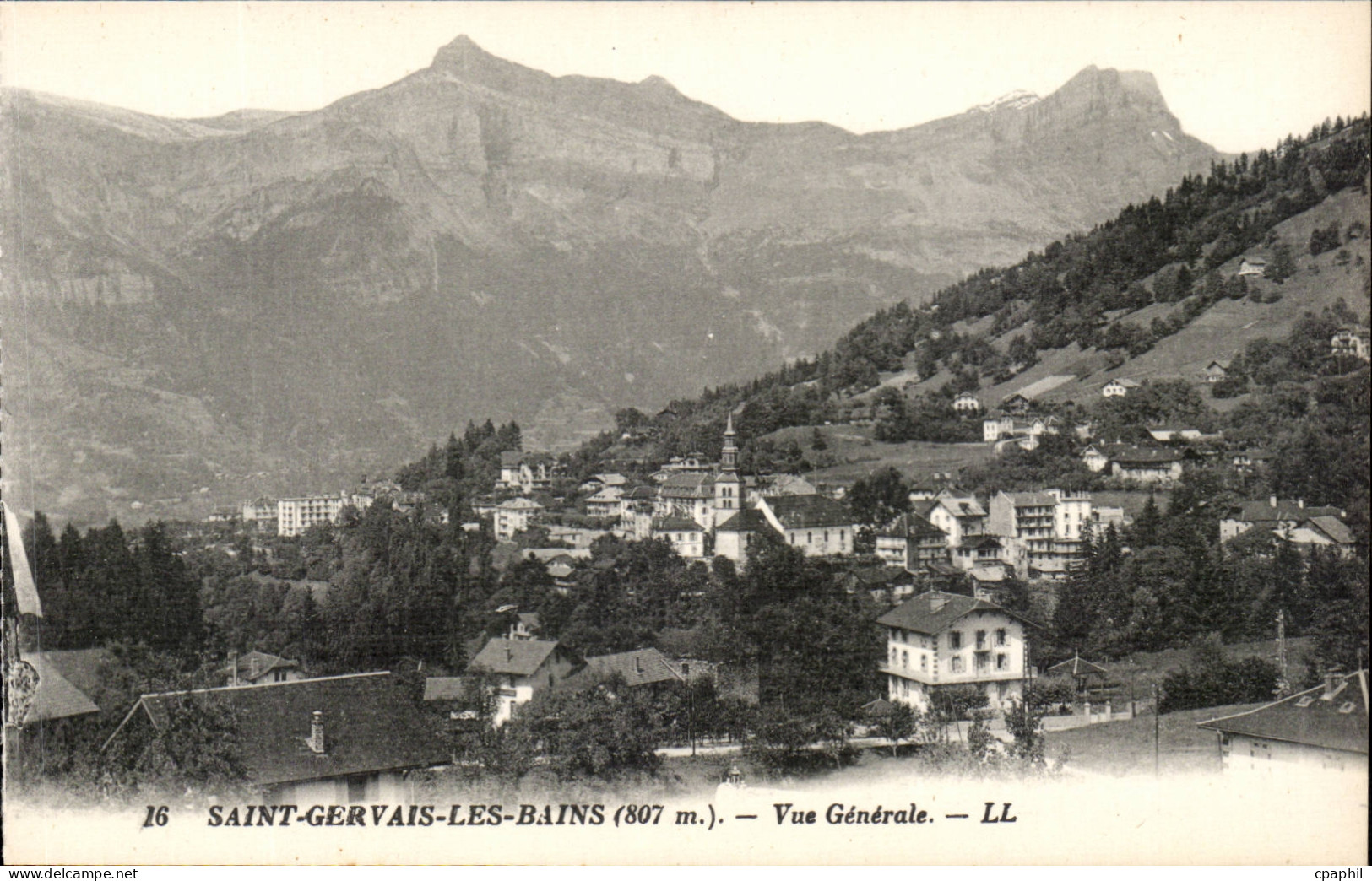 Saint Gervais les Bains CPA Vue generale
