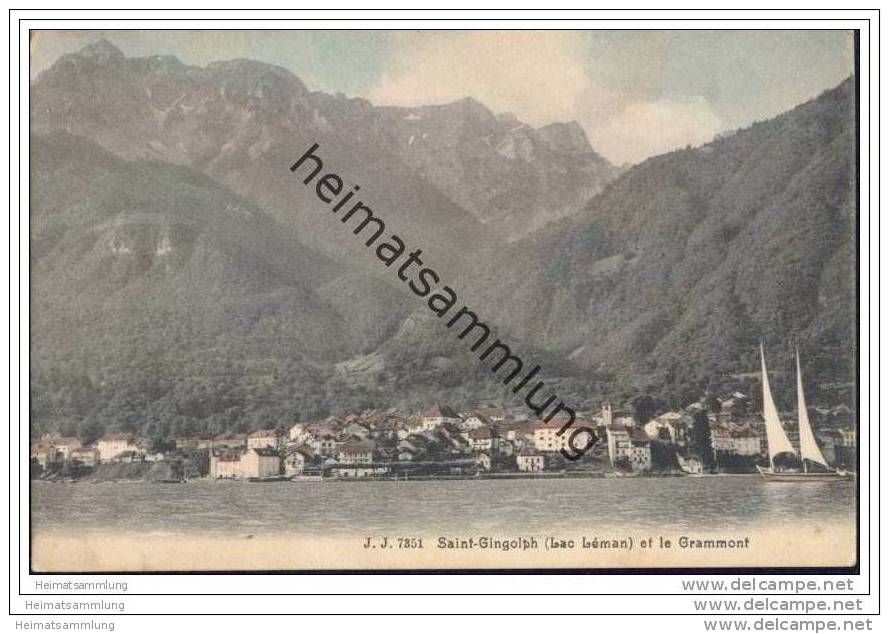 Saint Gingolph et le Grammont ca. 1910