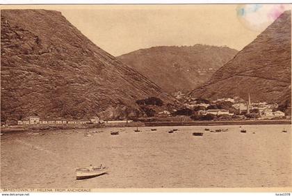 JAMESTOWN ST HELENA FROM ANCHORAGE