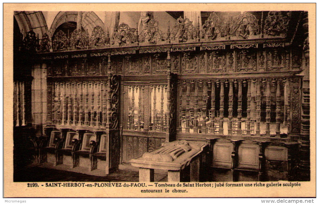 SAINT-HERBOT-en- PLONÉVEZ-du-FAOU - Tombeau de Saint-Herbot - Jubé