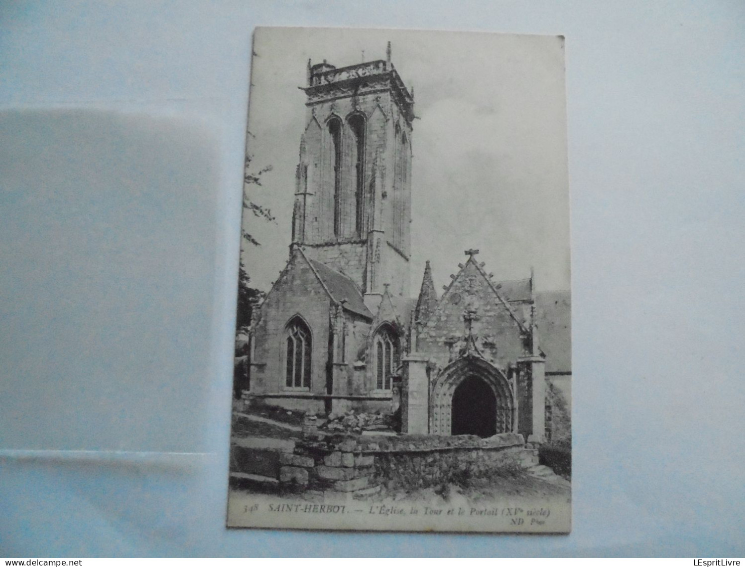 SAINT HERBOT L'Eglise La Tour et le Portail  Carte Postale
