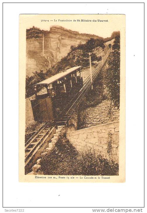 SAINT HILAIRE DU TOUVET le funiculaire -
