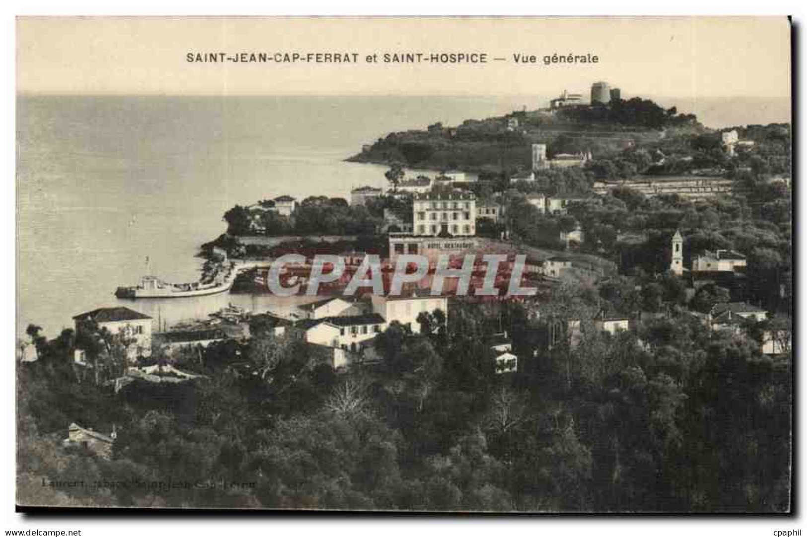 Saint Jean Cap Ferrat et Saint Hospice - Vue Genrale - CPA