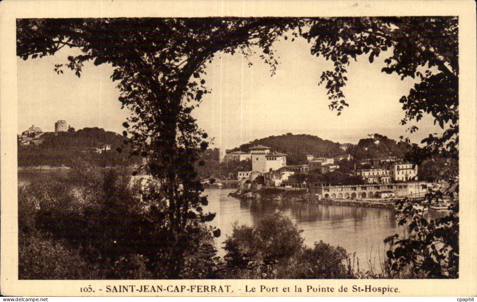Saint Jean Cap Ferrat - Le Port et la Pointe de St Hospice - CPA
