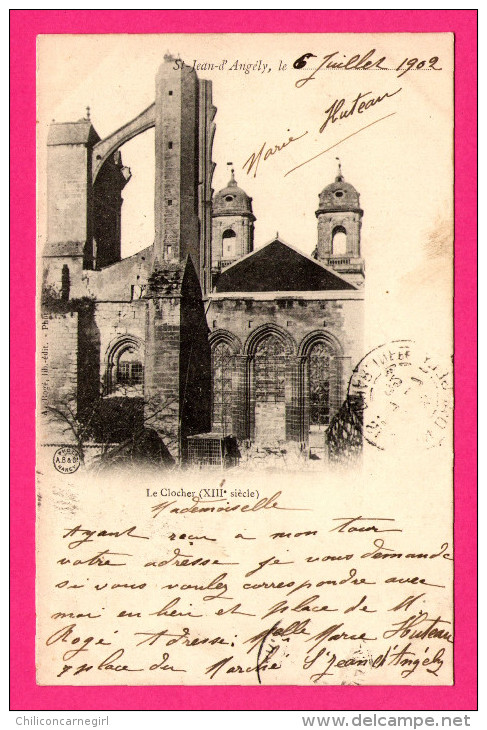 Saint Jean d'Angély - Le Clocher - A. ROGE - Précurseur 1902