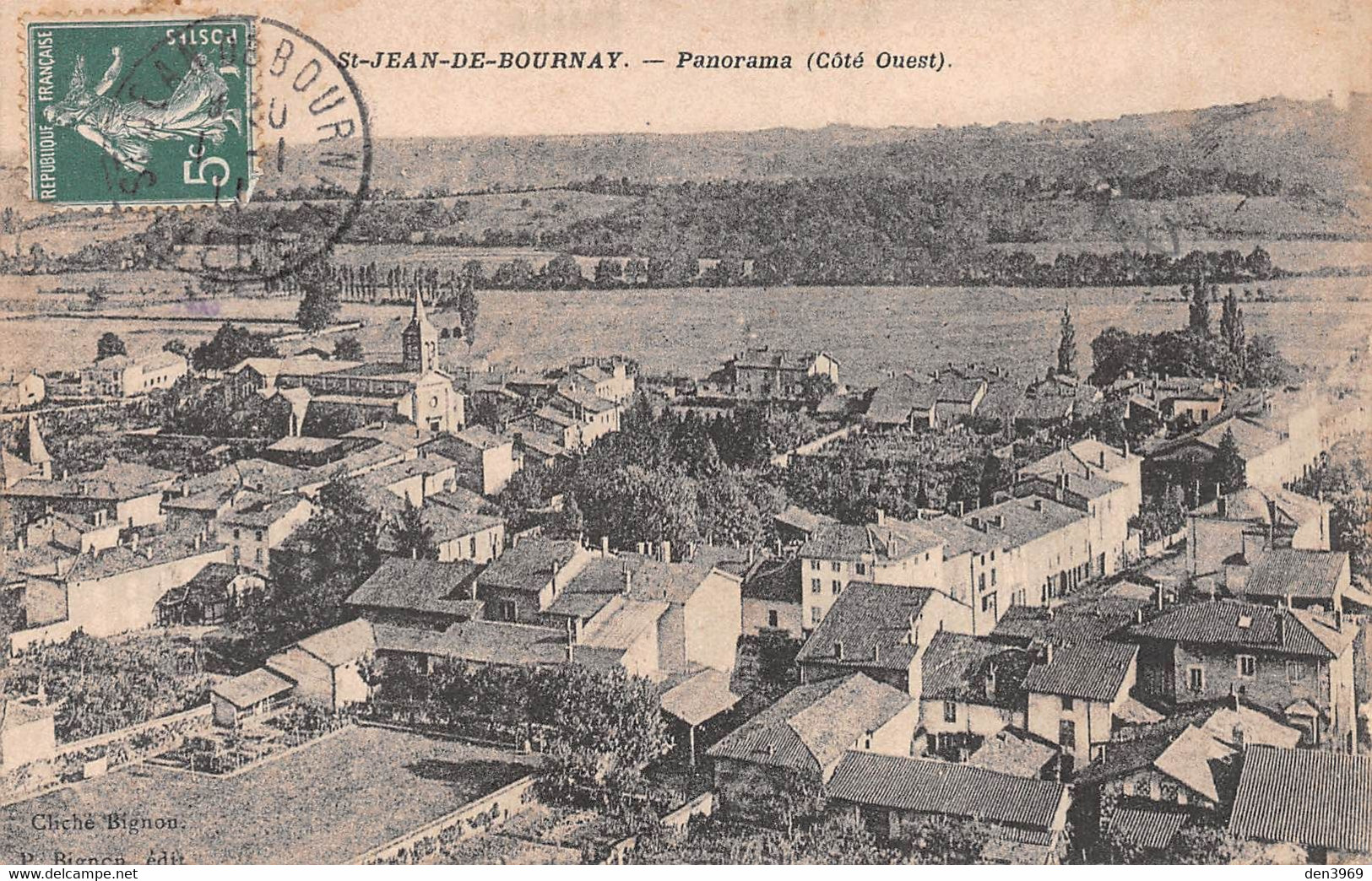 SAINT-JEAN-de-BOURNAY (Isère) - Panorama (Côté Ouest)