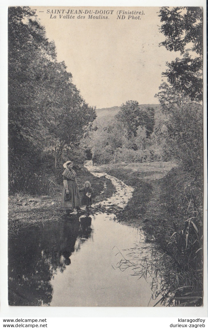 Saint-Jean-du-Doigt old postcard travelled 1913 b181115