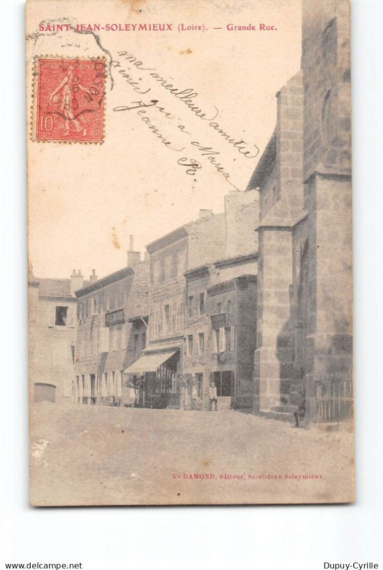 SAINT JEAN SOLEYMIEUX - Grande Rue - très bon état