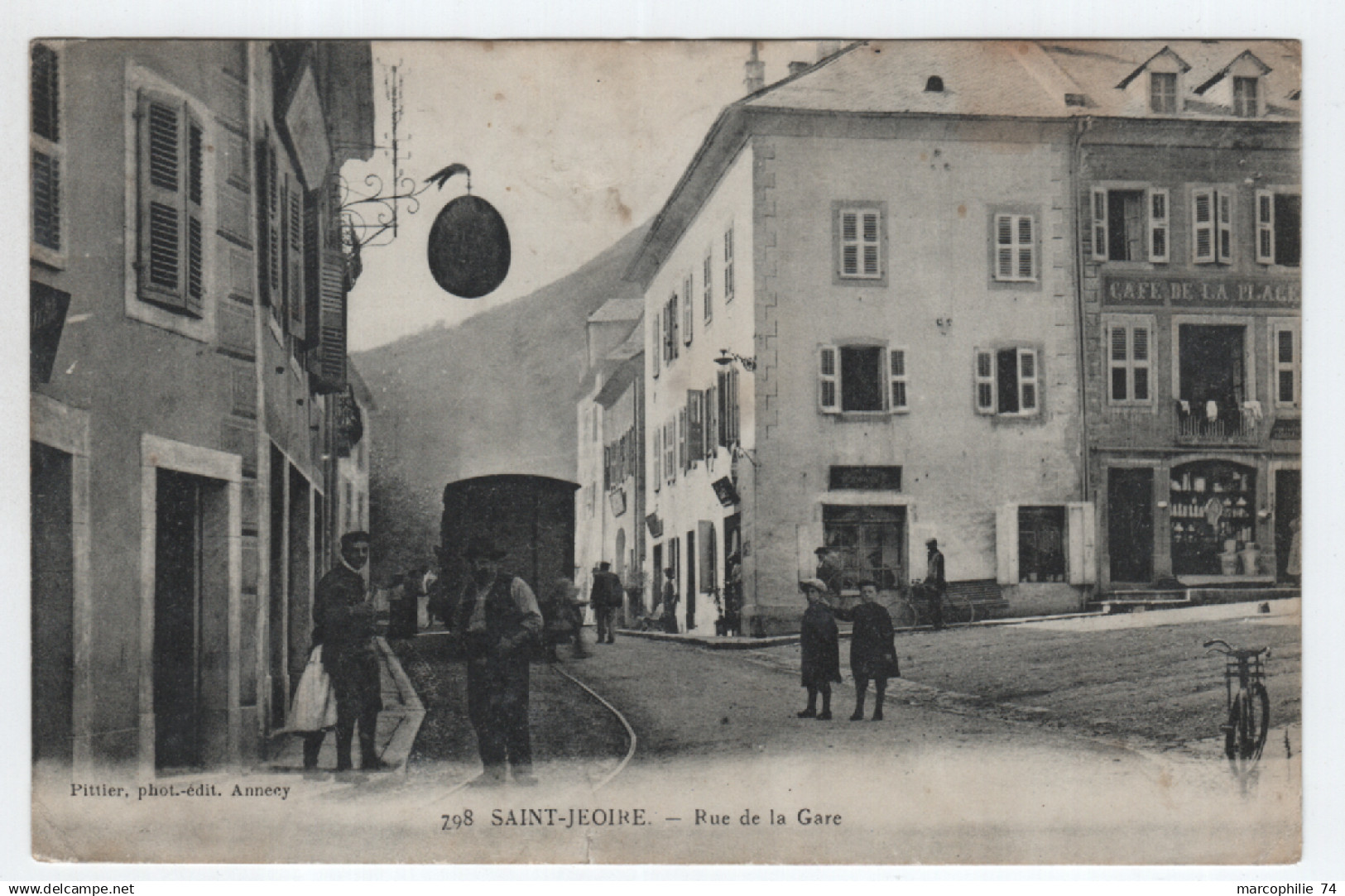 SAINT JEOIRE RUE DE LA GARE + TRAIN