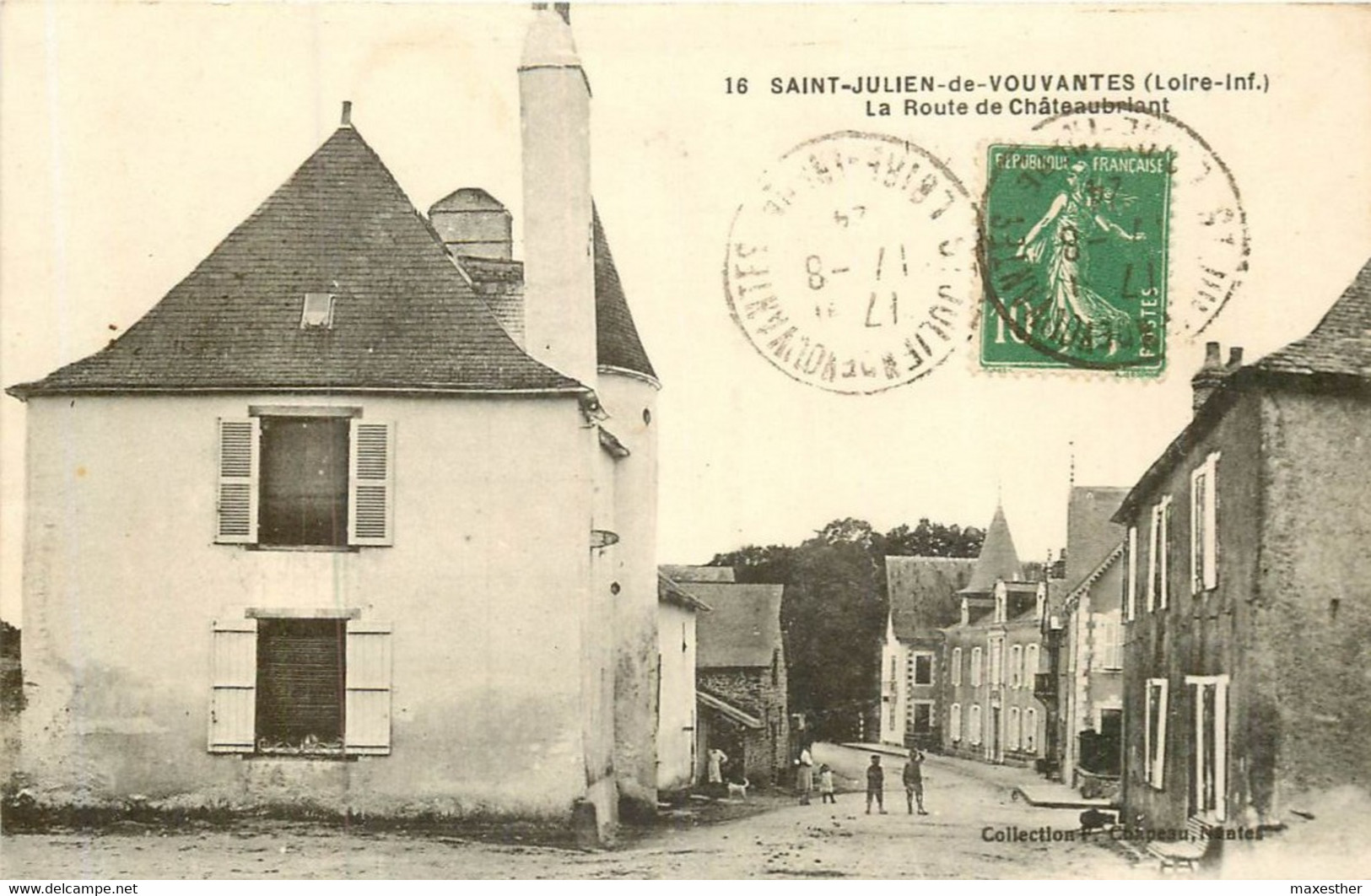 SAINT JULIEN DE VOUVANTES la route de Chateaubriant