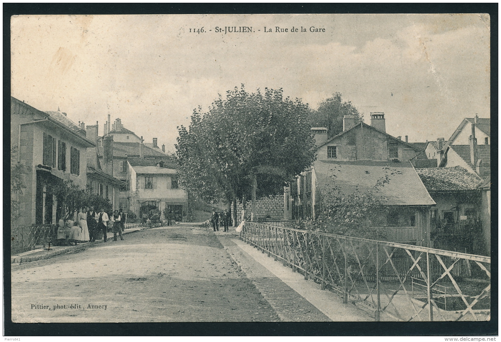 SAINT JULIEN EN GENEVOIS - La Rue de la Gare