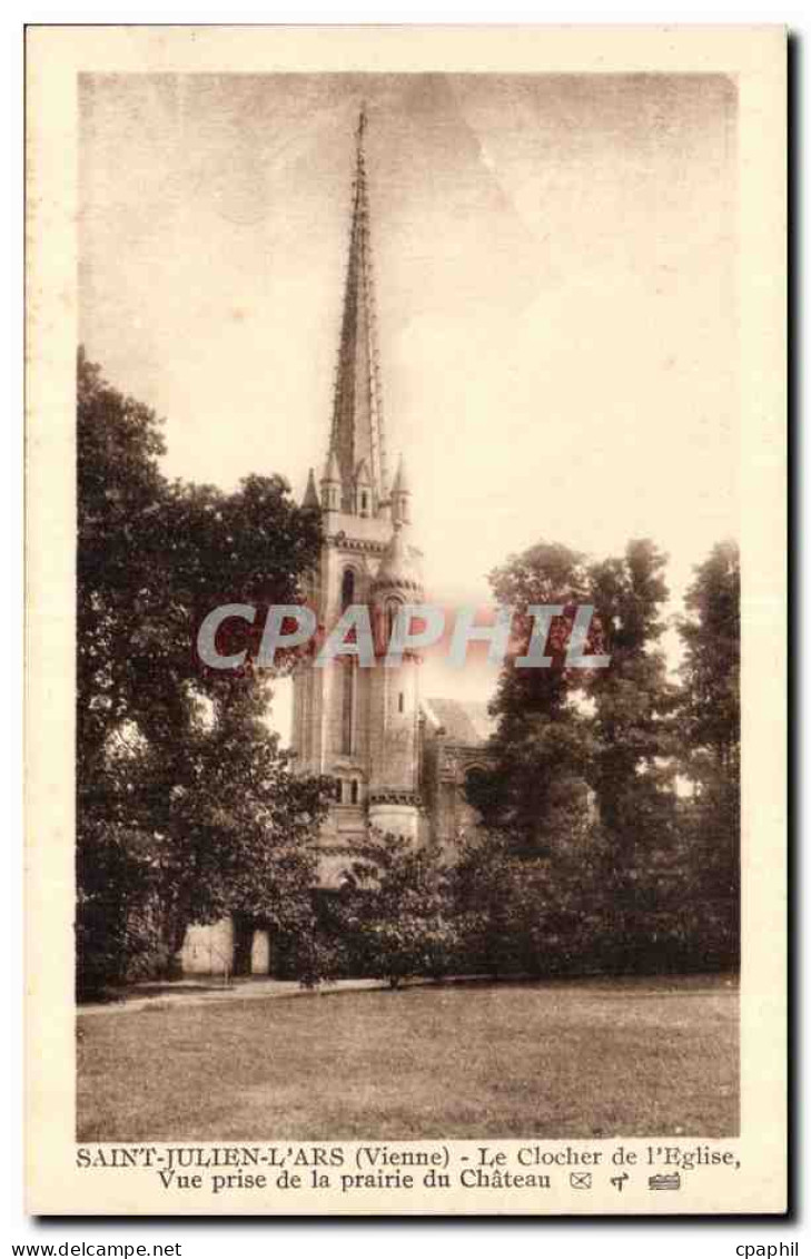 Saint Julien sur l'ars CPA Le clocher de l'eglise