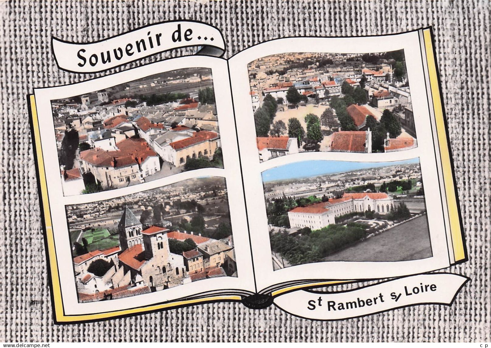 Saint Just sur Loire - Saint Just saint Rambert -  Livre Ouvert -  Multivues - CPSM°Rn