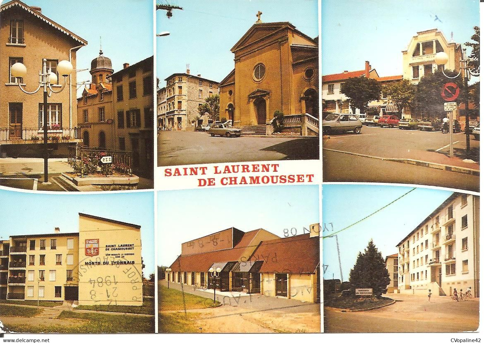 SAINT-LAURENT-DE-CHAMOUSSET (69) Multivues (2 Scans)  CPSM  GF