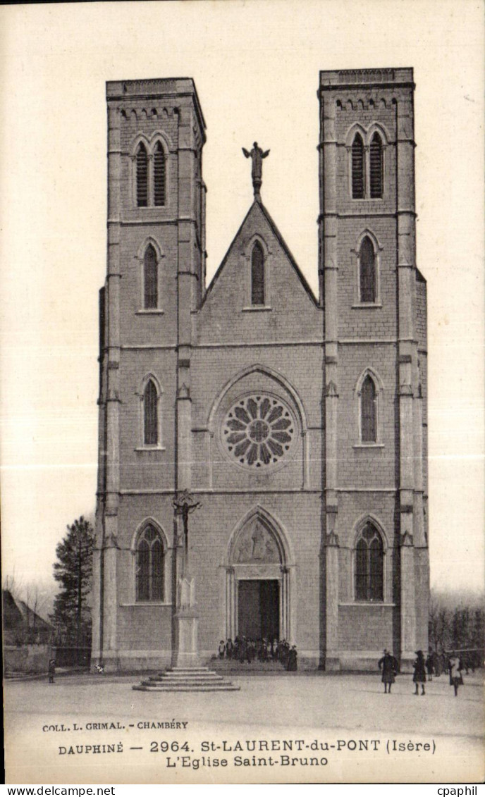 Saint Laurent du Pont - L Eglise Saint Bruno - CPA