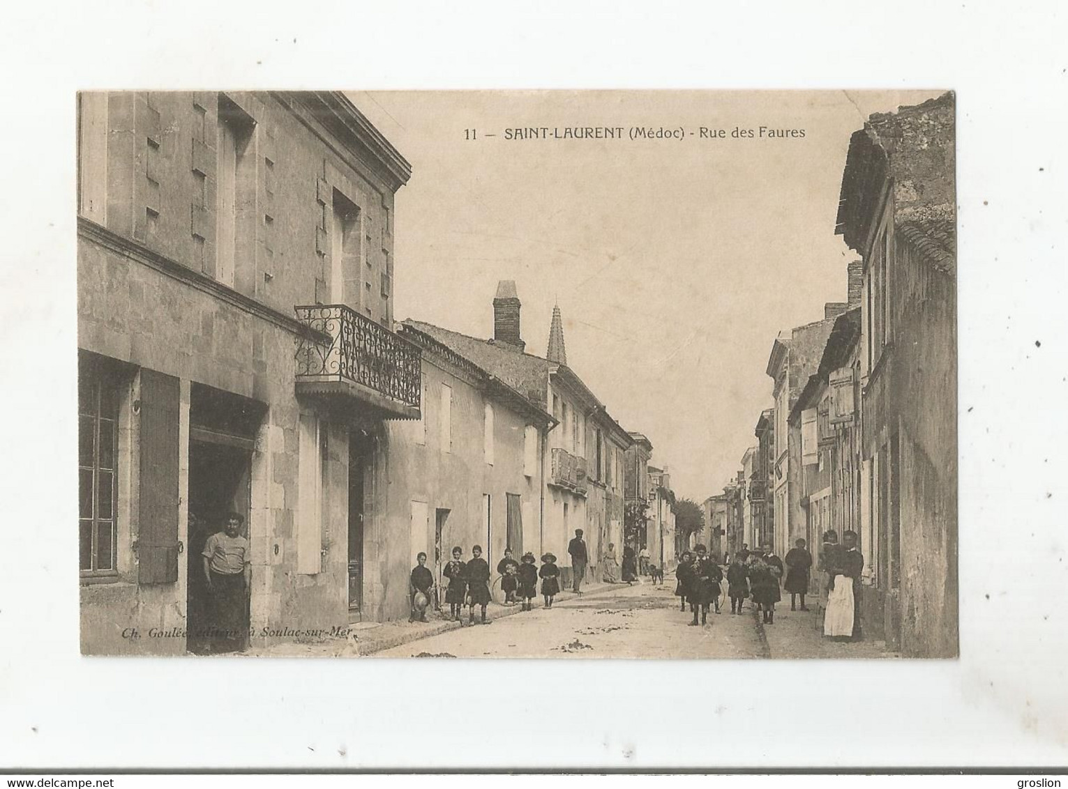 SAINT LAURENT (MEDOC) 11 RUE DES FAURES (BELLE ANIMATION) 1916