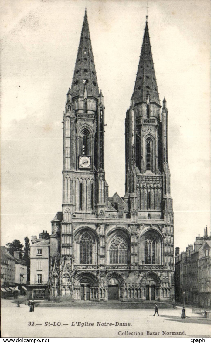 Saint Lo CPA Eglise Notre DAme
