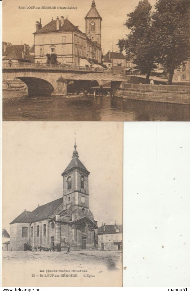 SAINT LOUP sur SEMOUSE - 2 CPA