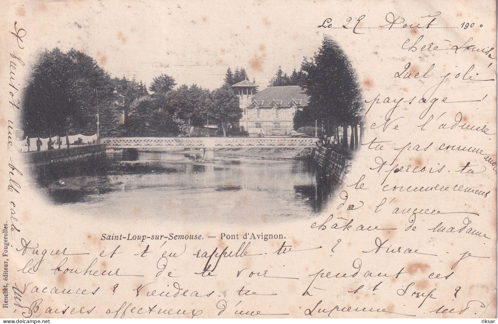 SAINT LOUP SUR SEMOUSE(TIRAGE 1900)