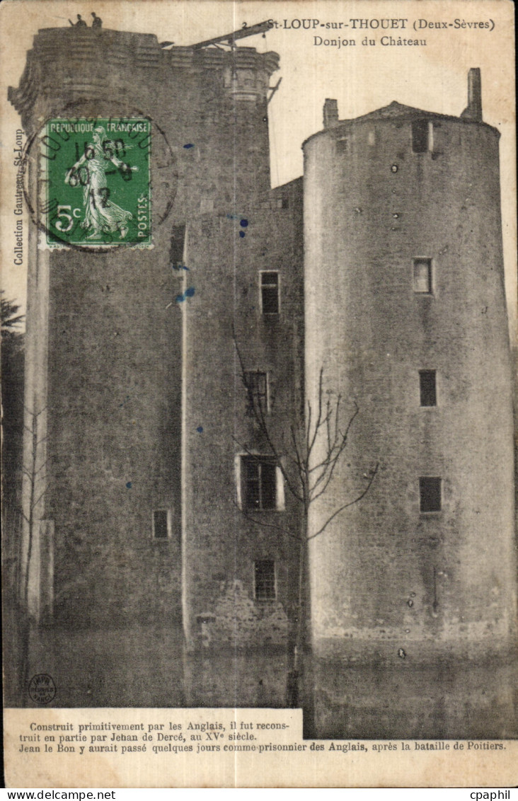 Saint Loup Thouet - Donjon du Chateau - CPA