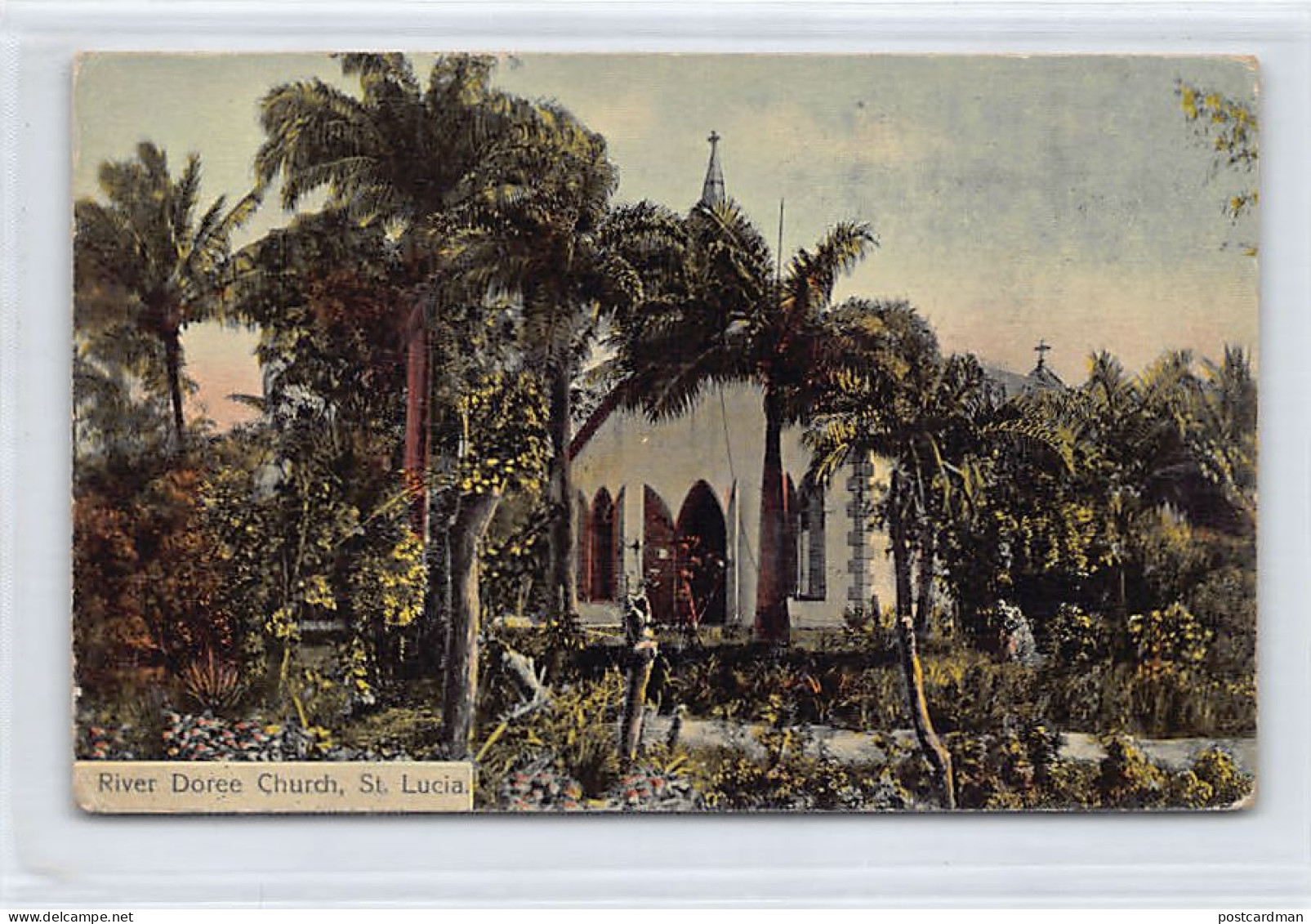 Saint Lucia - River Dorée Church - Publ. Clarke & Co. 12