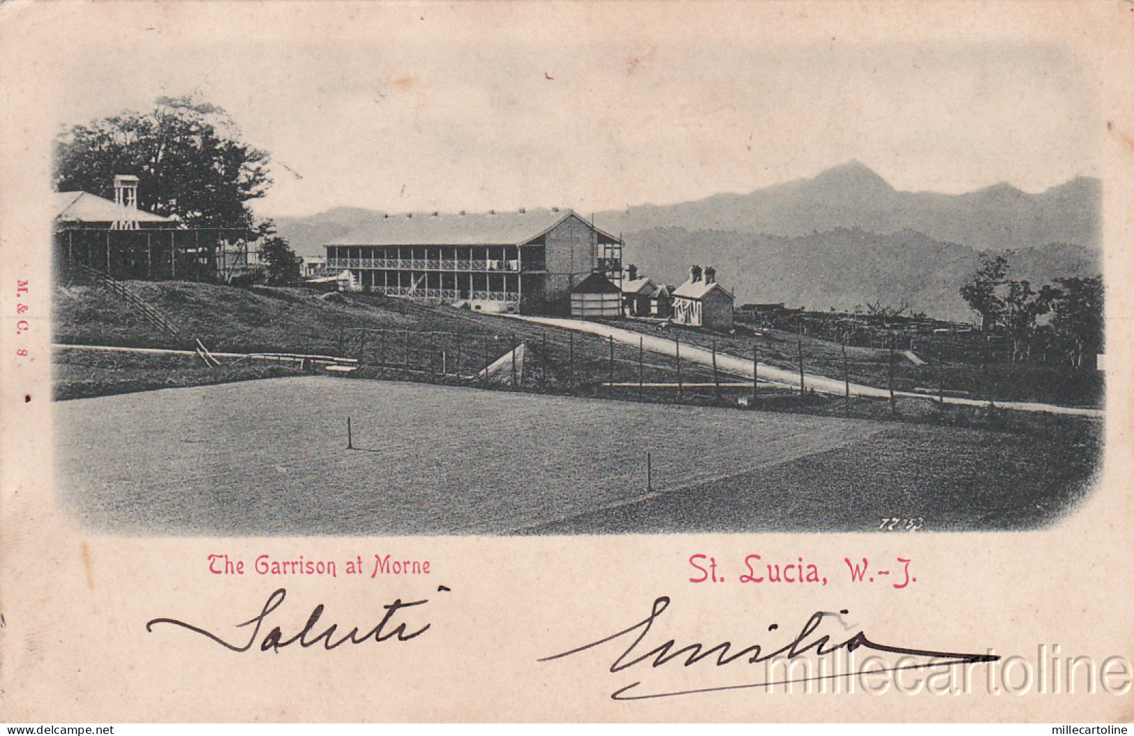 * SAINT LUCIA - The Garrison at Morne 1901
