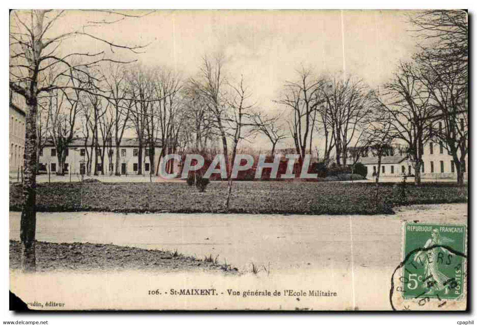 Saint Maixent CPA Vue generale de l'ecole militaire