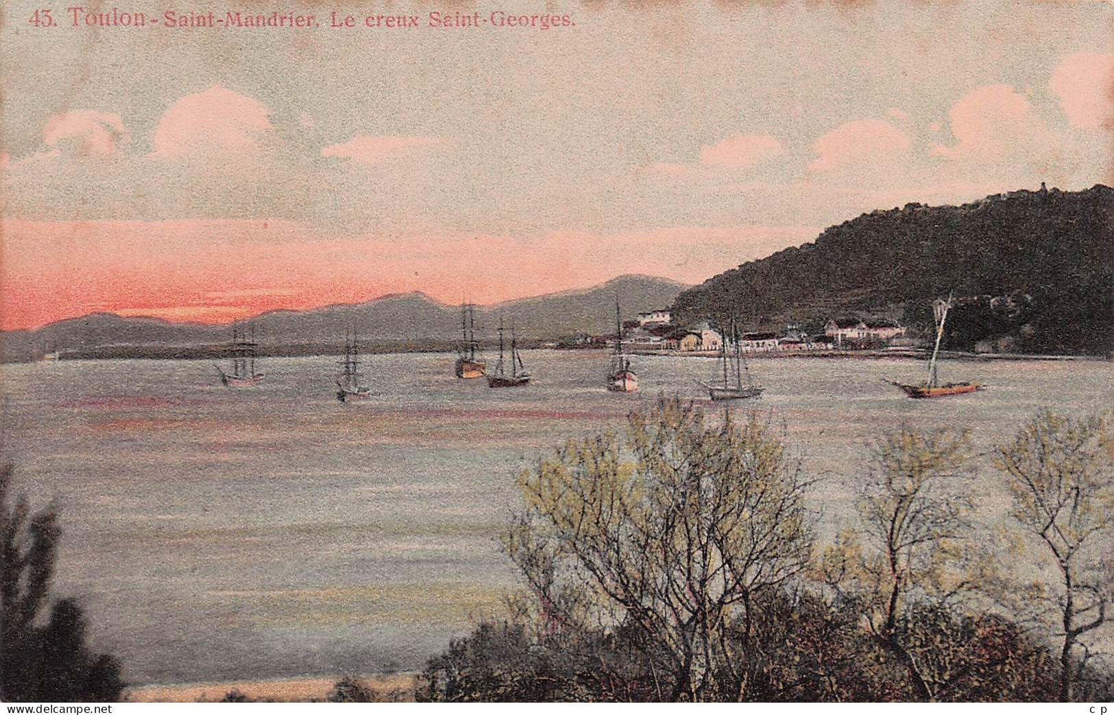 Saint mandrier sur mer - Le creux Saint georges   - CPA°J