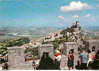 Carte Postale - Saint Marin - Première Tour et Détail Panoramique - CPM - Voir Scans Recto-Verso - Poscard - Carta Posta