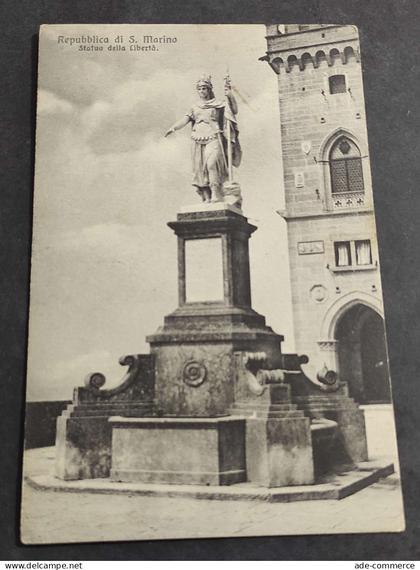Cartolina Repubblica di S. Marino - Statua della Libertà