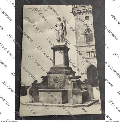 Cartolina Repubblica di S. Marino - Statua della Libertà