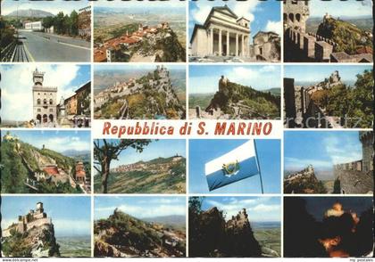 San Marino San Marino mit Burgen
