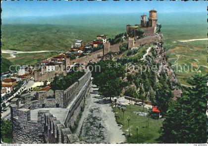 San Marino San Marino Panorama e fiume Marecchia Monte Titano