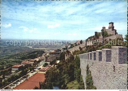 San Marino San Marino Vista della Citta Monte Titano Festung