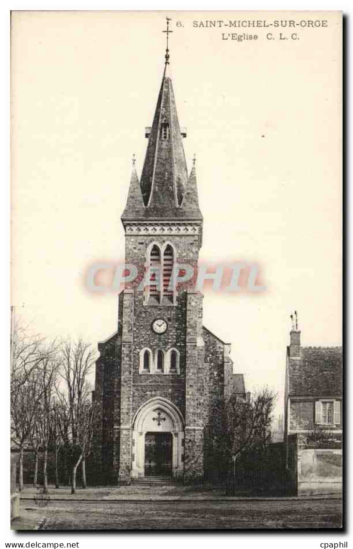 Saint Michel sur Orge - L'Eglise CPA