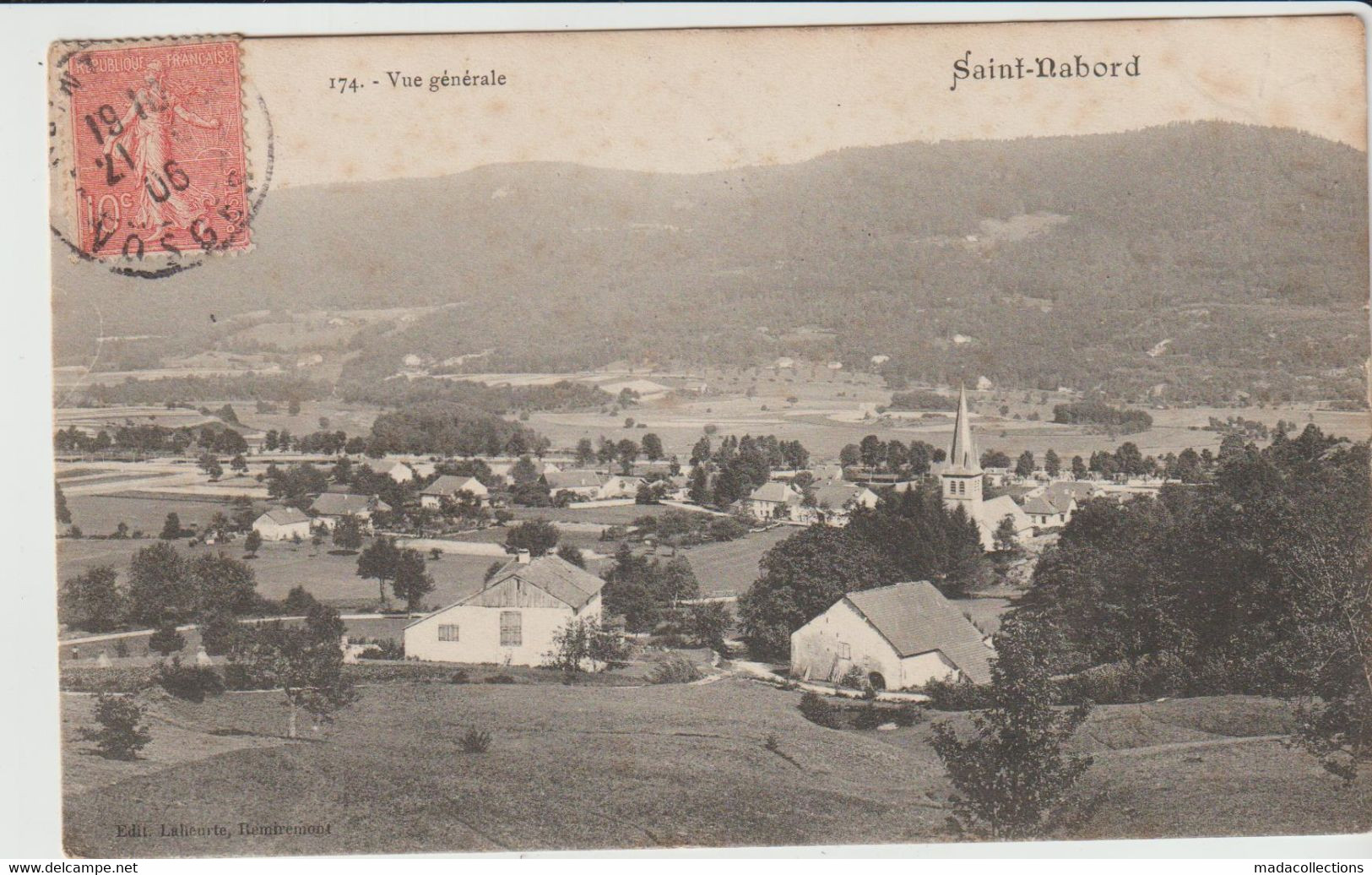 Saint Nabord (88 - Vosges) . Vue générale