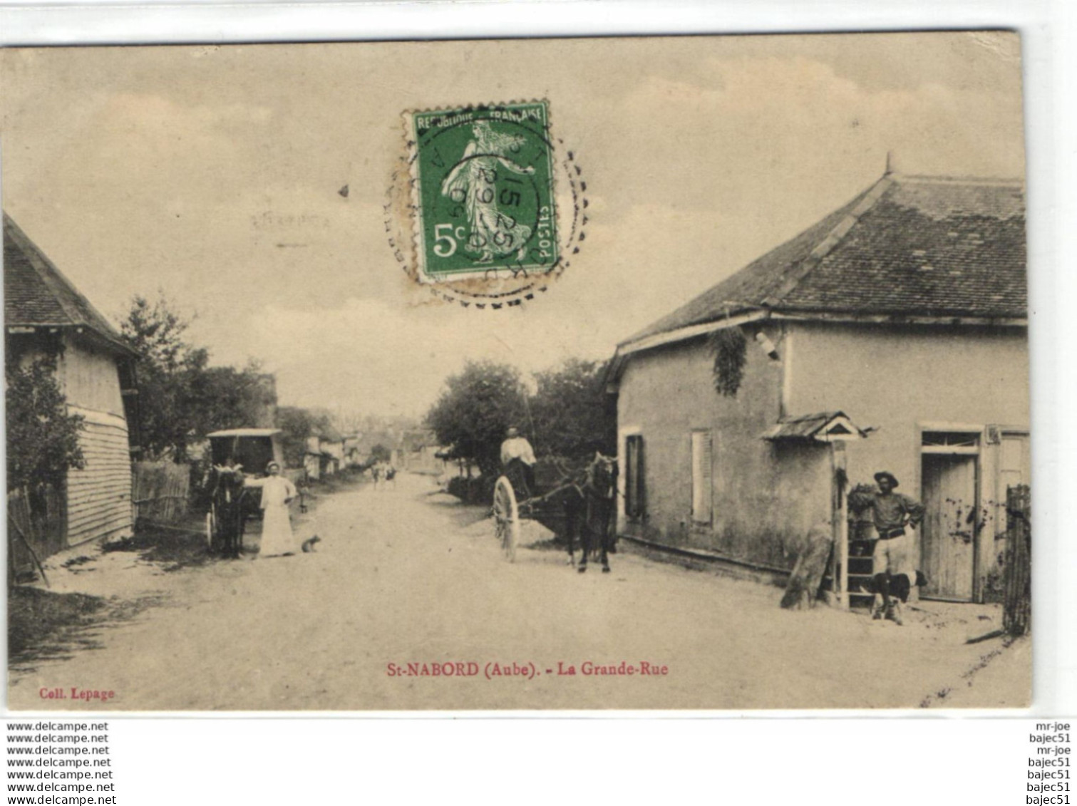 Saint nabord - la grande rue "animés"