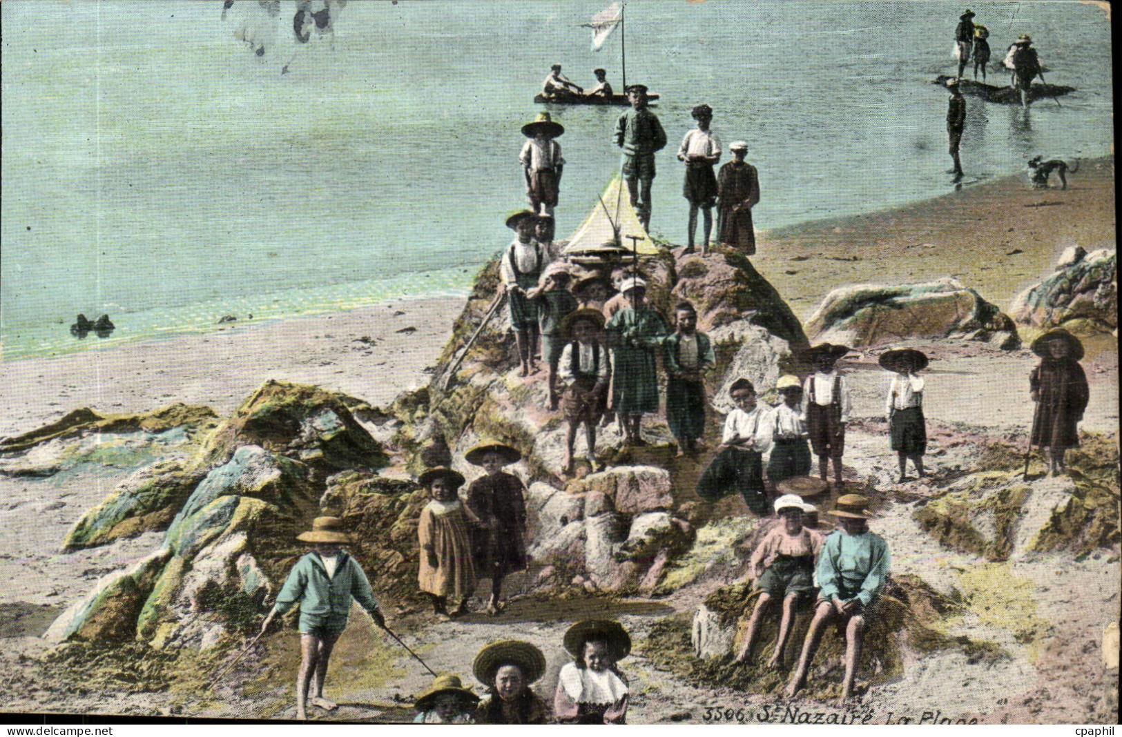 Saint Nazaire CPA La plage