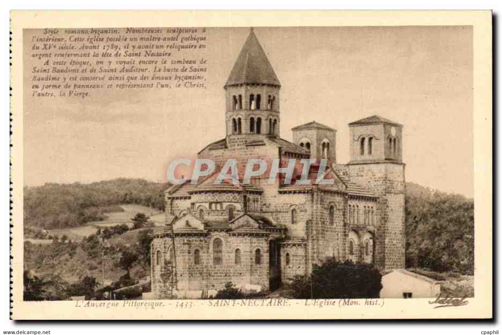 Saint Nectaire - L'Eglise - CPA