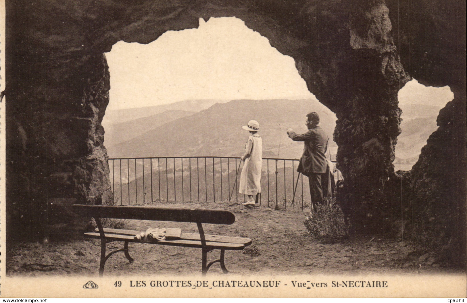Saint Nectaire - Les Grottes de Chateauneuf - CPA