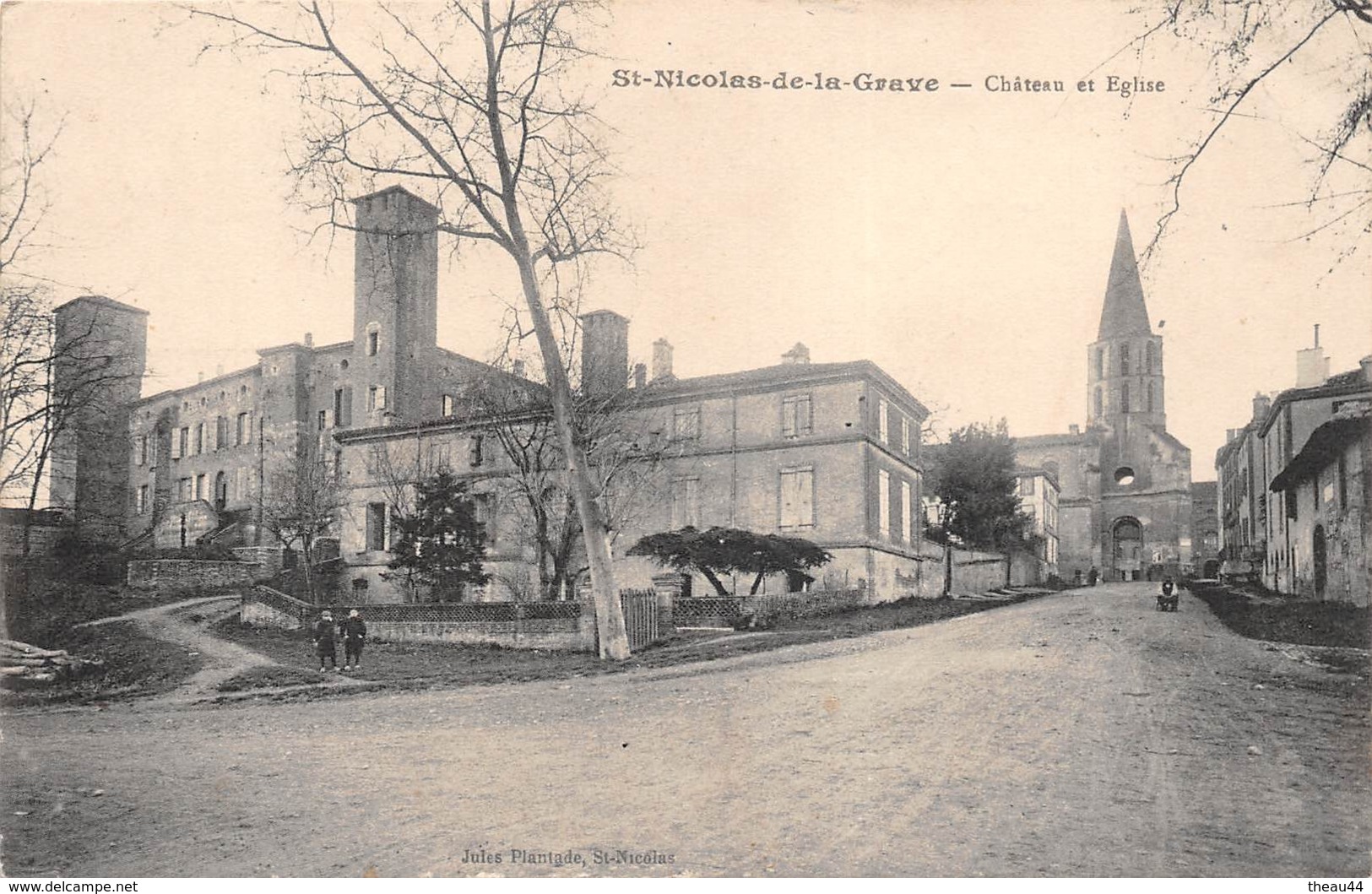 ¤¤   -   SAINT-NICOLAS-de-la-GRAVE   -  Chateau et Eglise     -  ¤¤