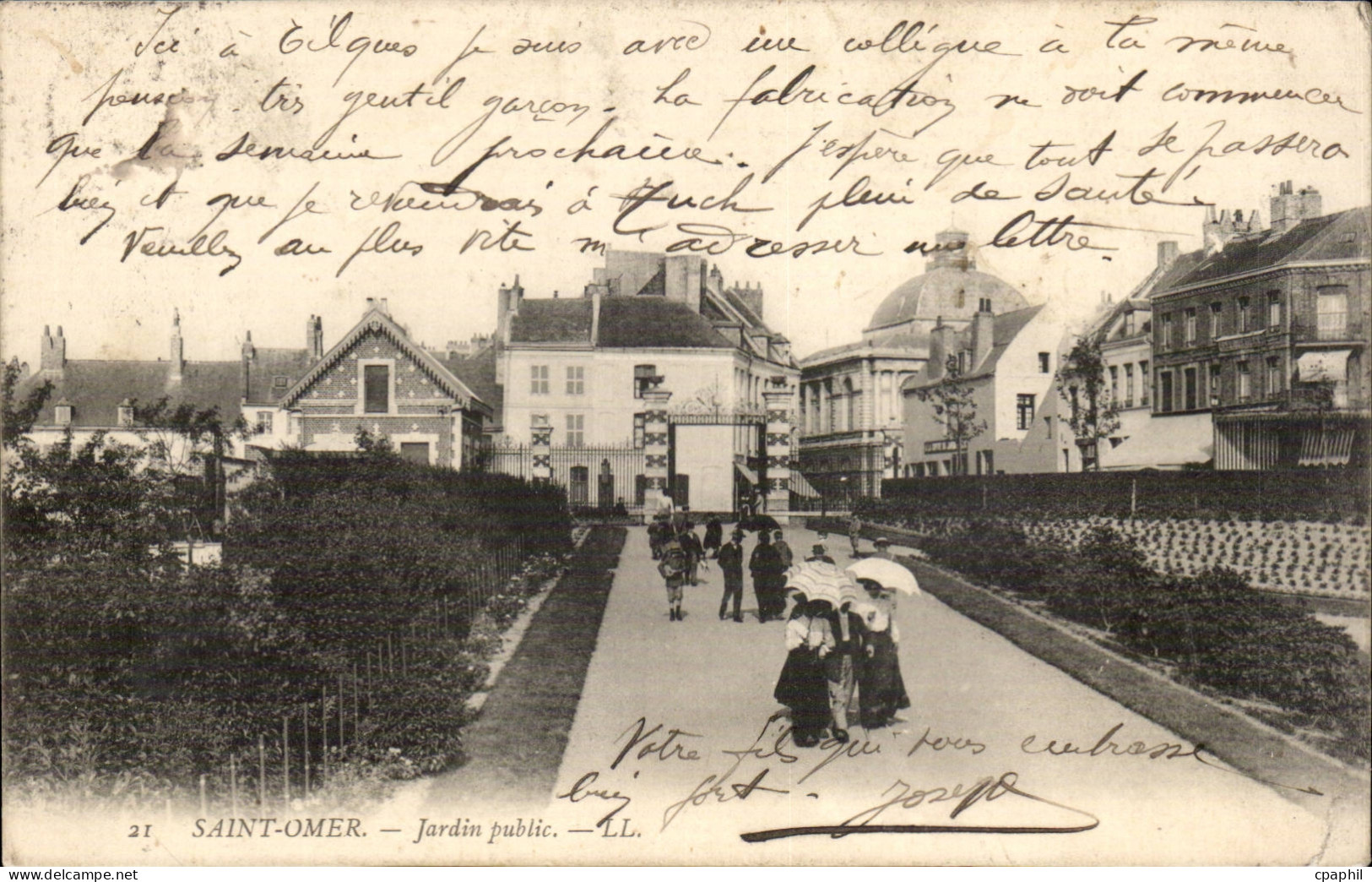 Saint Omer - Jardin Public - CPA