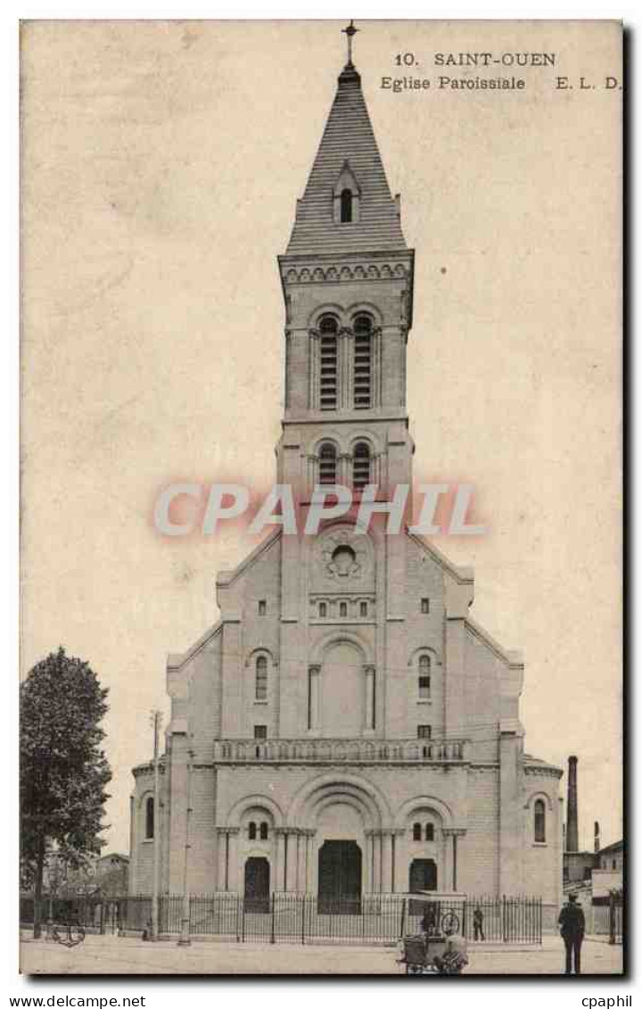 Saint Ouen CPA Eglise paroissiale