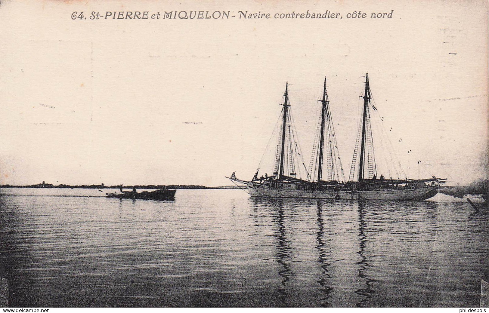 SAINT PIERRE ET MIQUELON  navire contrebandier