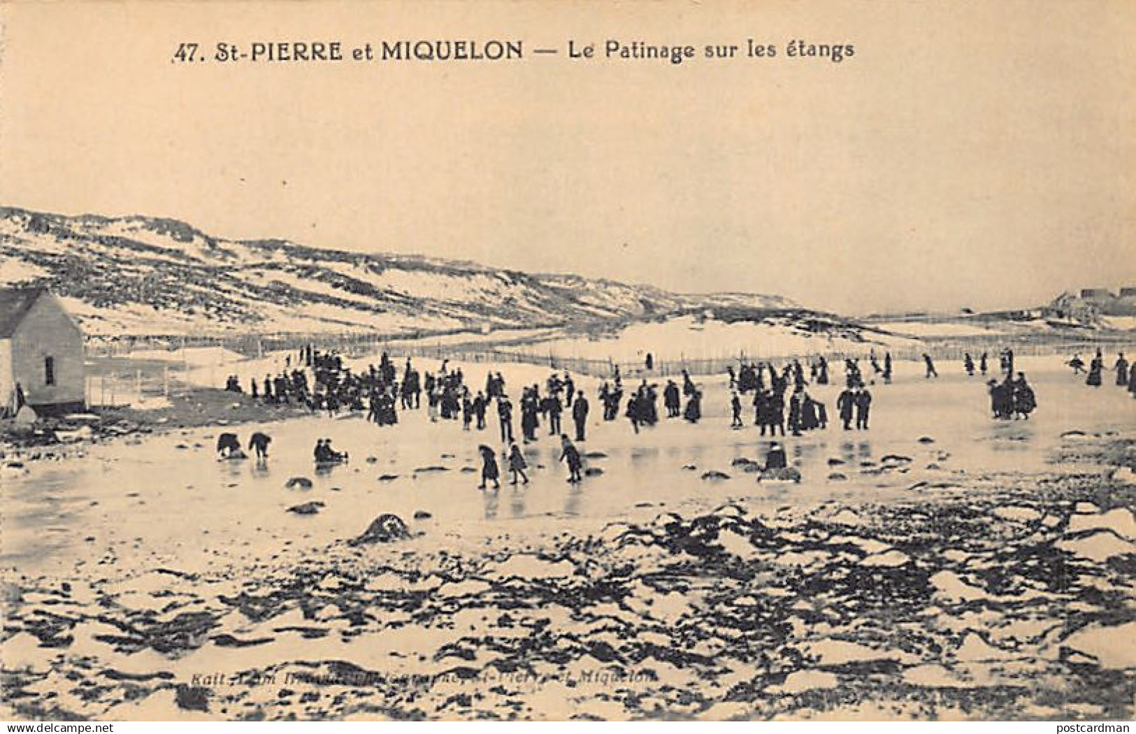 Saint-Pierre & Miquelon - Le patinage sur les étangs - Ed. Léon Briand 47