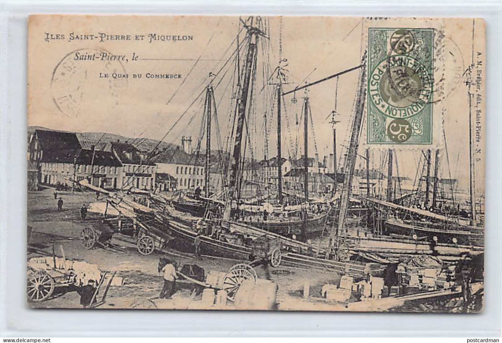 SAINT PIERRE & MIQUELON - Le Quai du Commerce - Ed. A.M. Bréhier 5